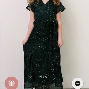 NWOT Baltic Born Flower Girl Emerald Green Dress size 4-5